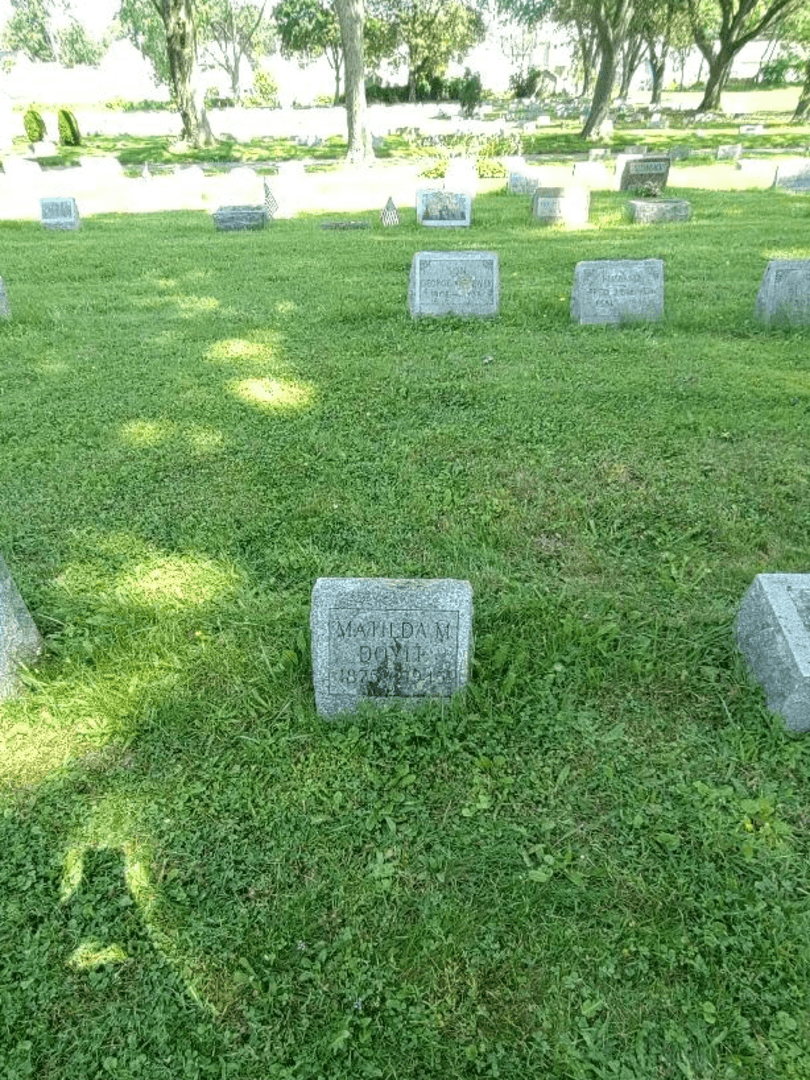 Matilda M. Doyle's grave. Photo 3