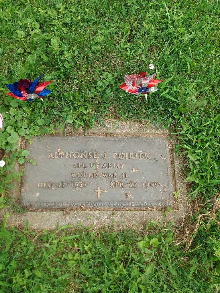 Alphonse J. Poirier's grave. Photo 2