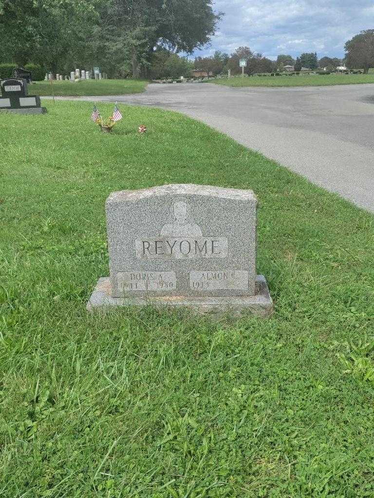 Almon L. Reyome's grave. Photo 3
