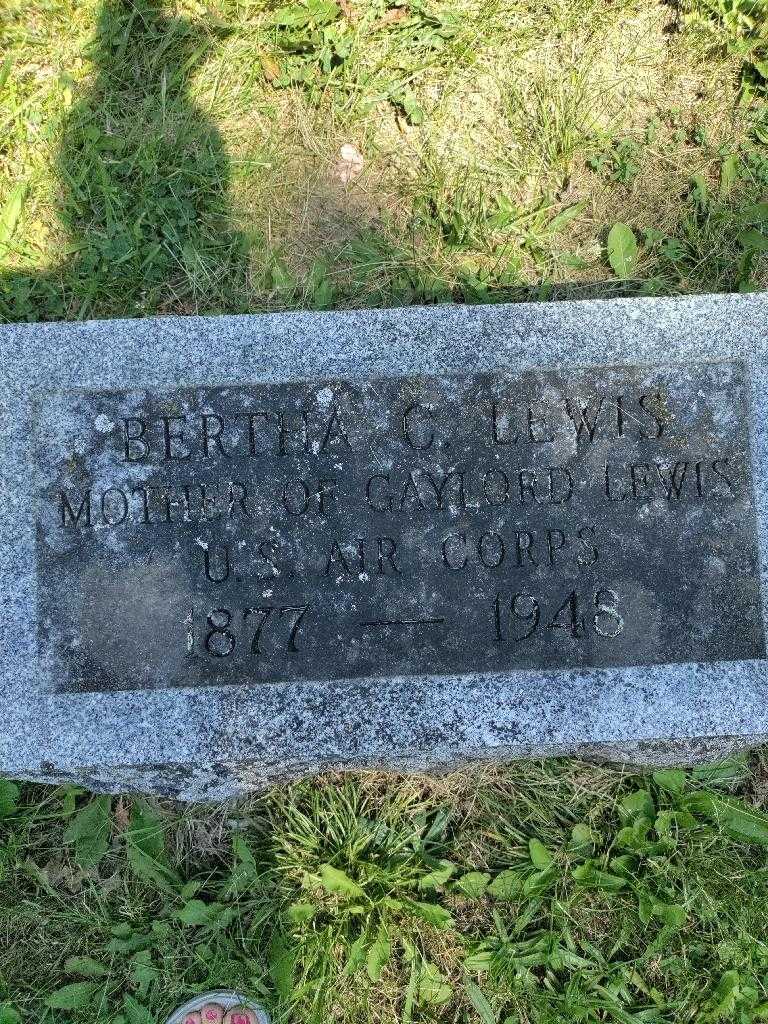 Bertha C. Lewis's grave. Photo 2