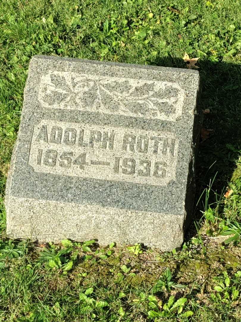 Adolph Roth's grave. Photo 3