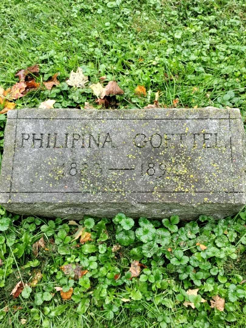 Philipina Goettel's grave. Photo 3
