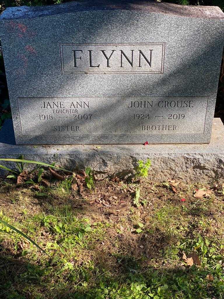 Jane Ann Flynn's grave. Photo 3