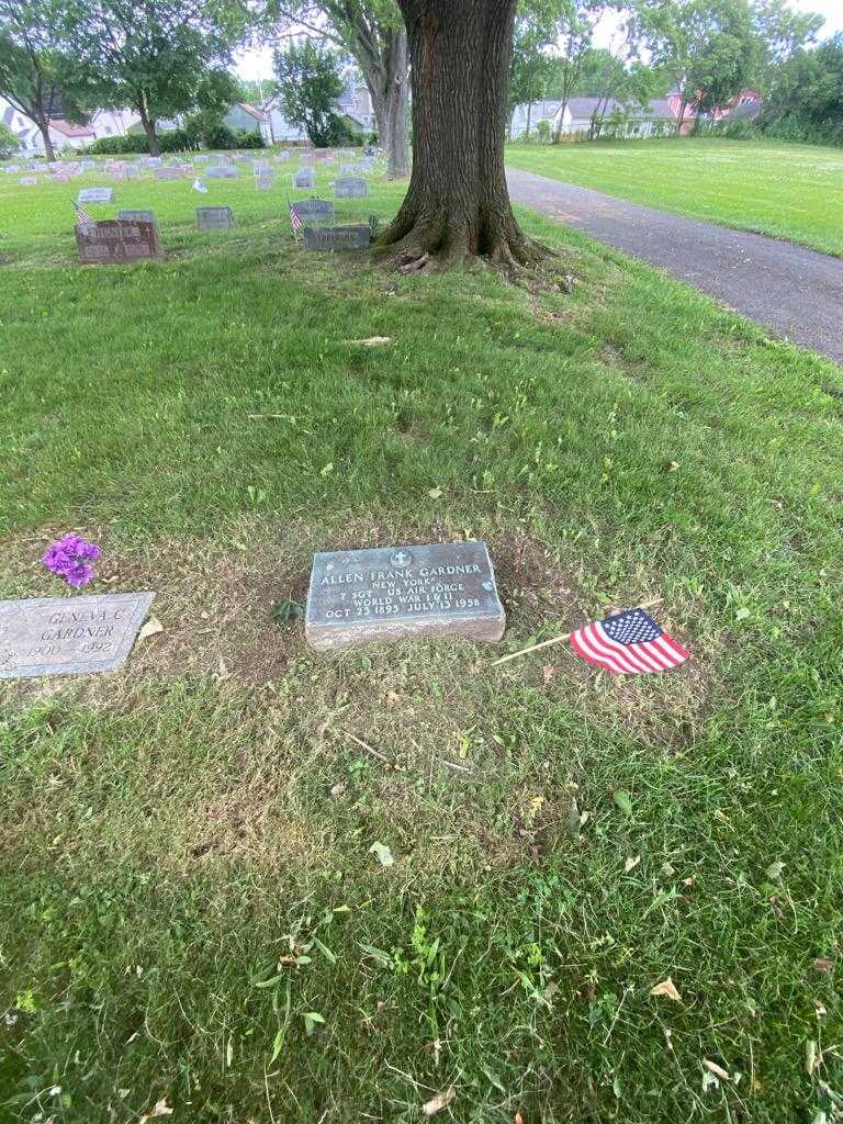 Allen Frank Gardner's grave. Photo 1