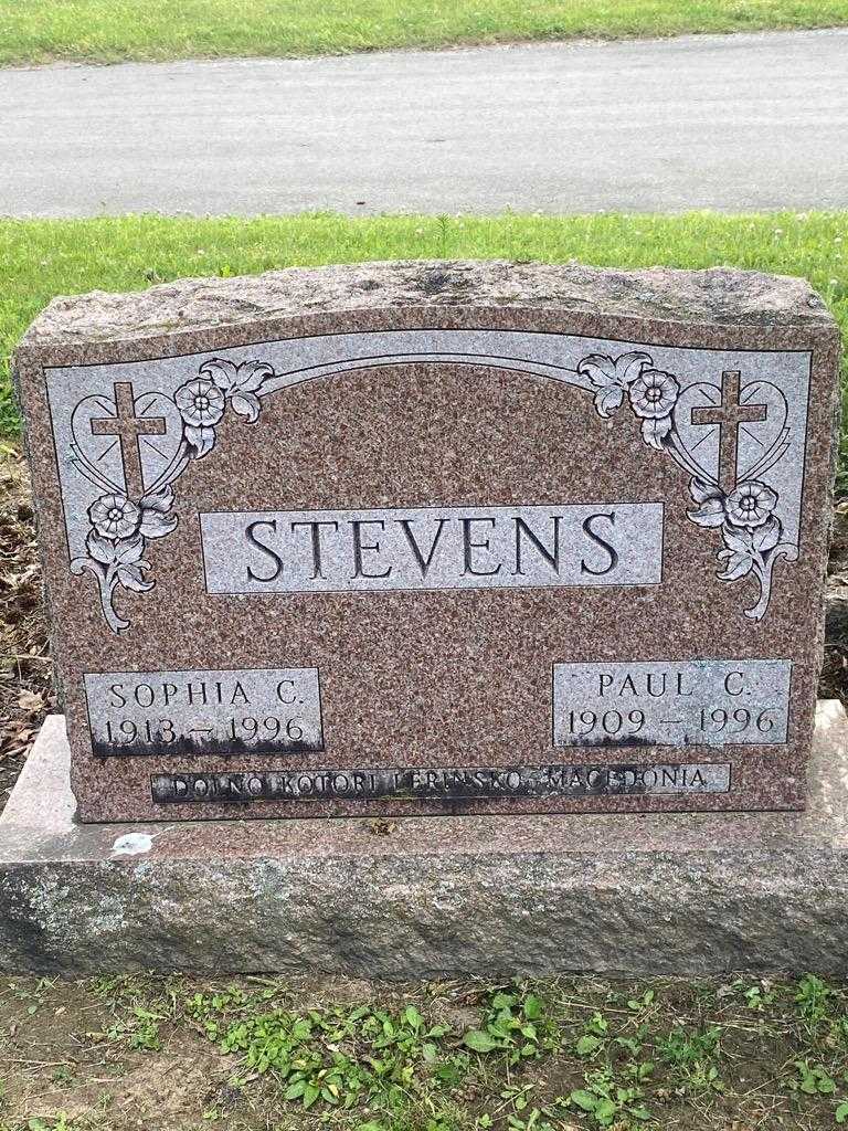 Paul C. Stevens's grave. Photo 3
