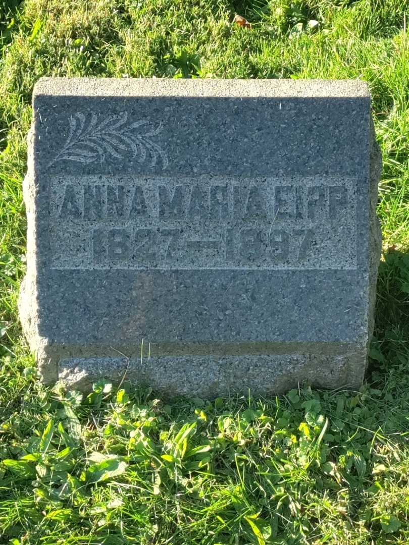 Anna Maria Eipp's grave. Photo 3