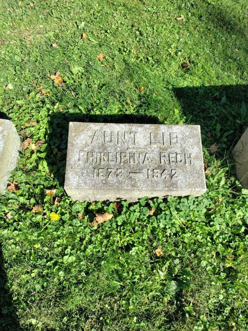 Phillipina Rech's grave. Photo 2