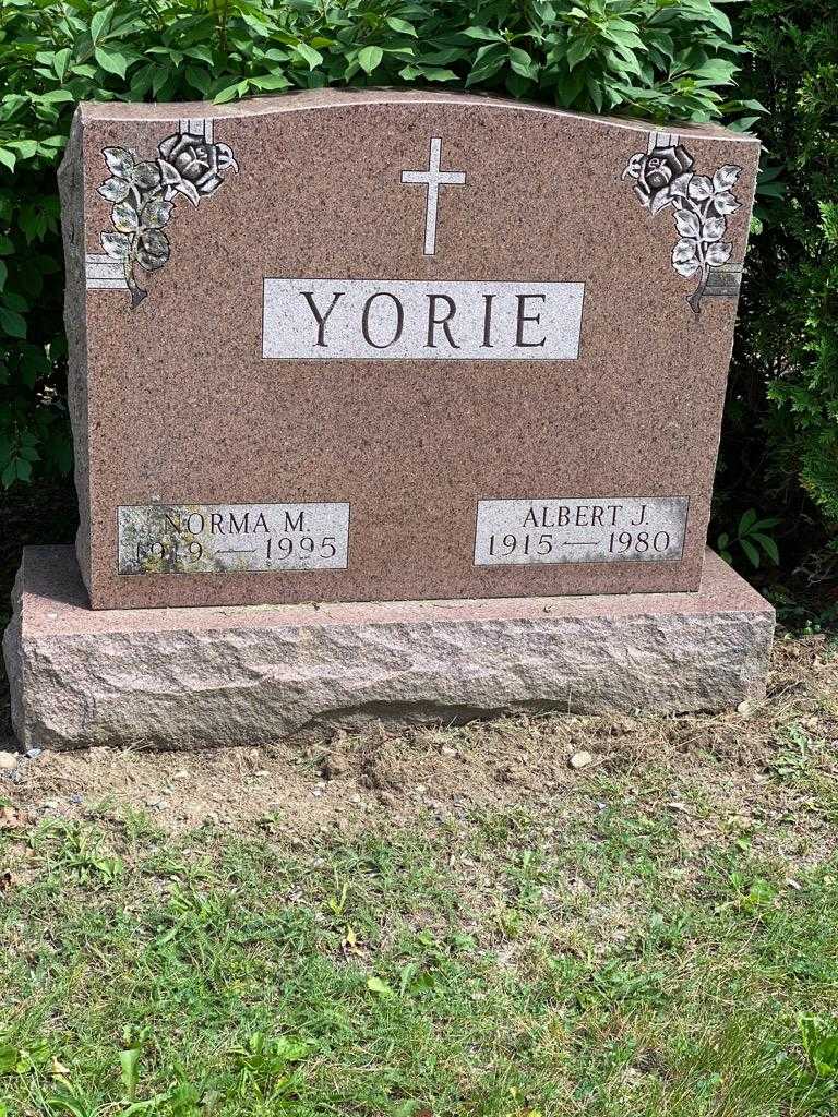 Albert J. Yorie's grave. Photo 3