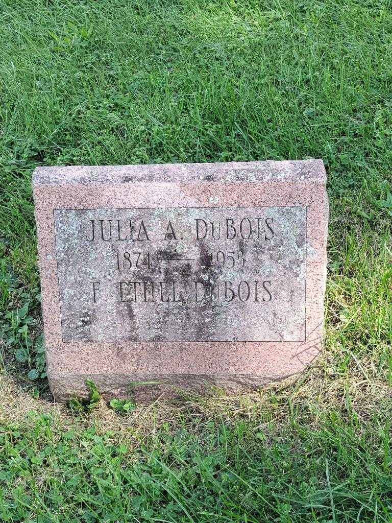 Julia A. Dubois's grave. Photo 3