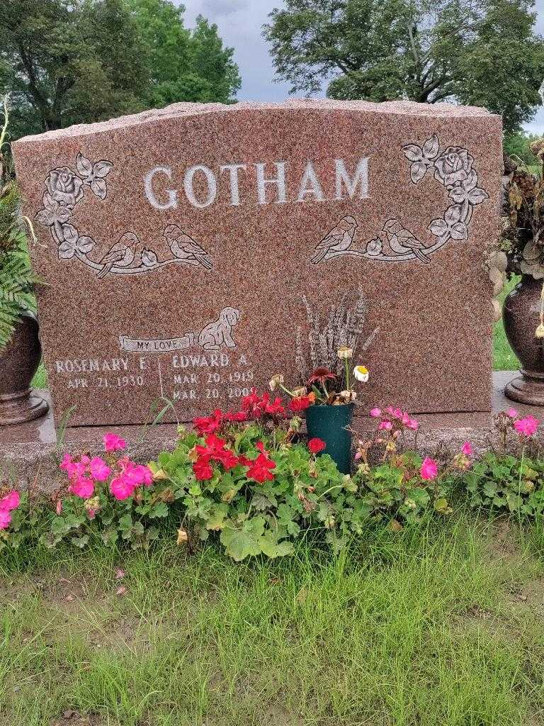 Edward A. Gotham's grave. Photo 2