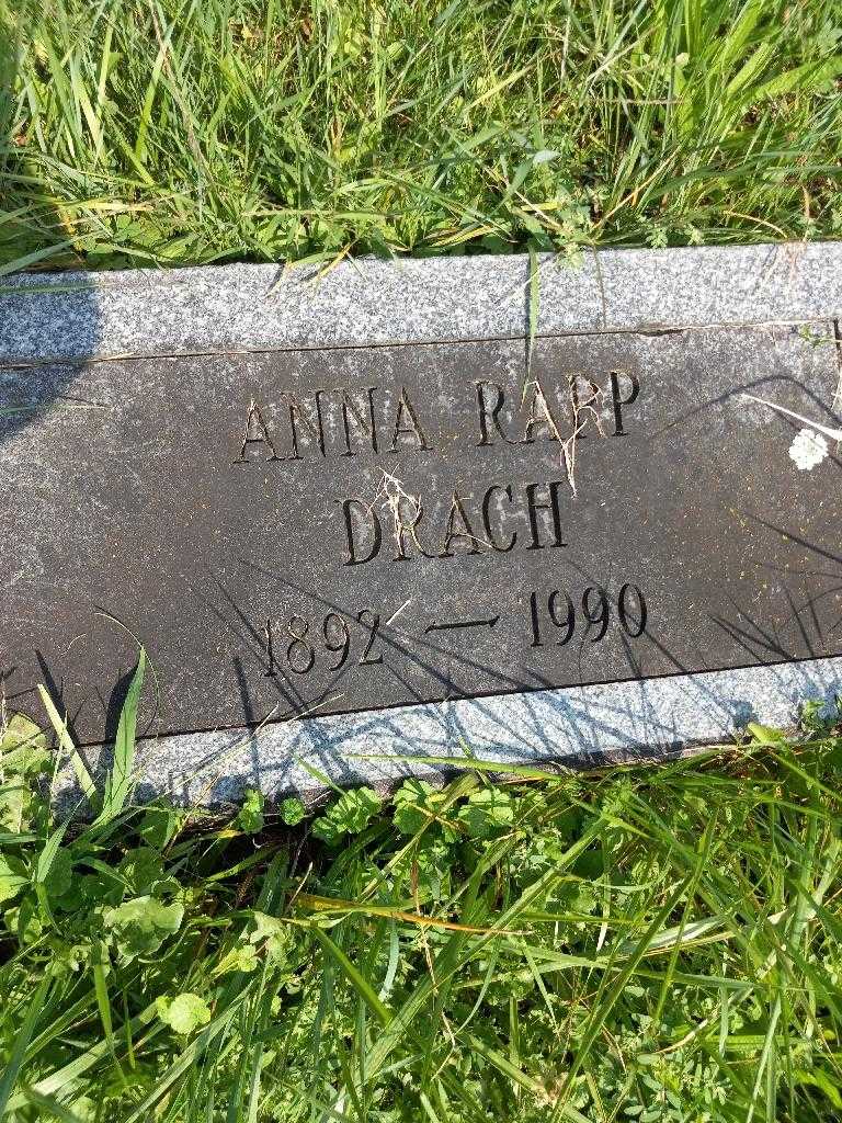 Anna Rapp Drach's grave. Photo 2