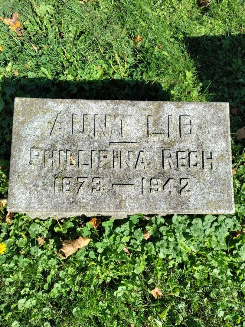 Phillipina Rech's grave. Photo 3