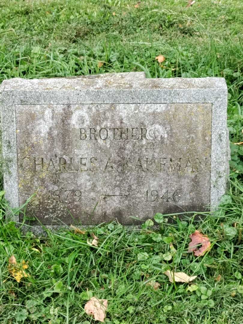 Charles A. Kaufman's grave. Photo 3