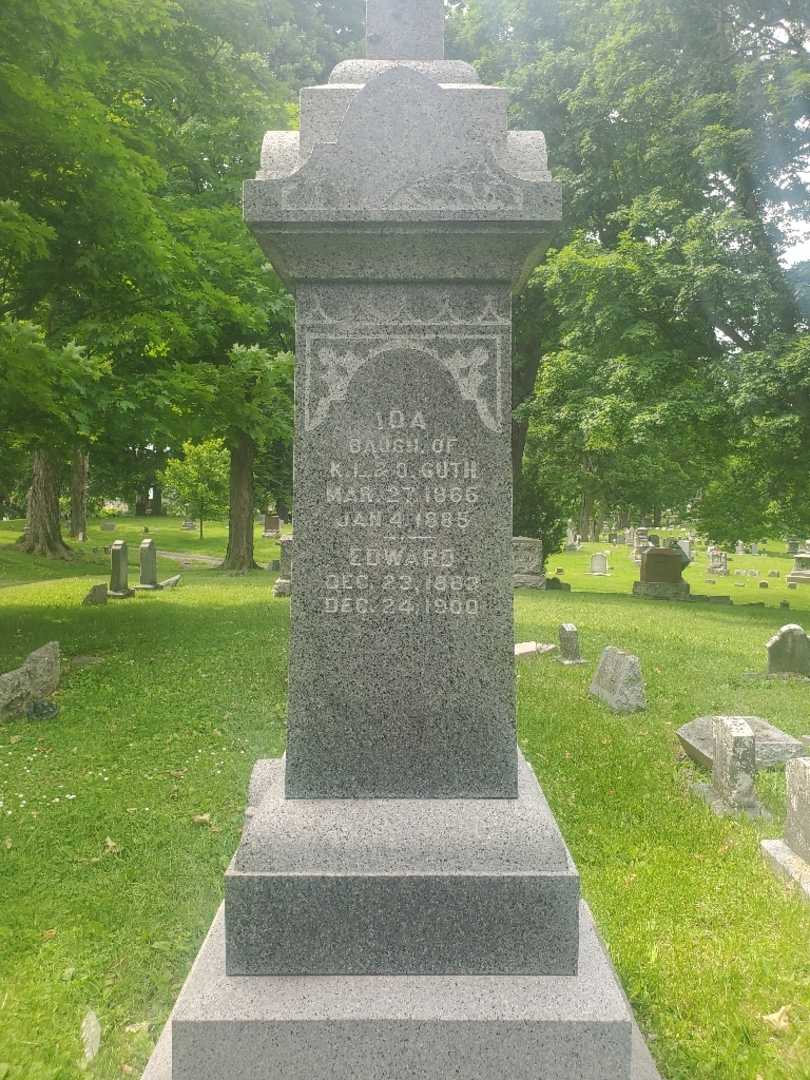 Ida Guth's grave. Photo 2