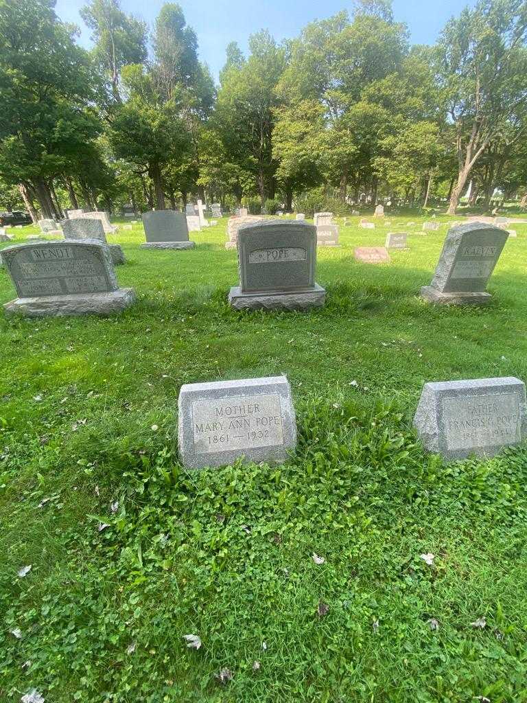 Mary Ann Pope's grave. Photo 1