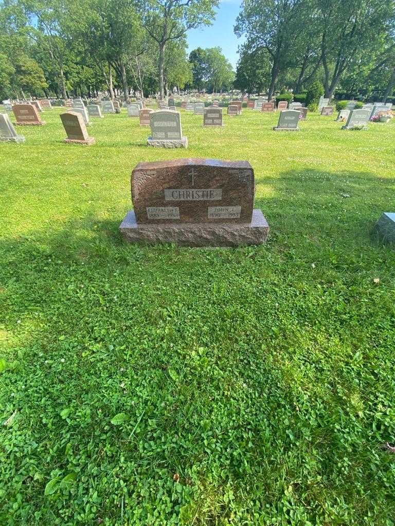 Elizabeth F. Christie's grave. Photo 1