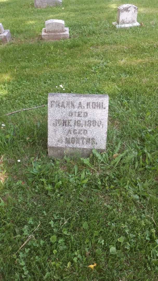 Frank Adam "Frankie" Kohl's grave. Photo 3