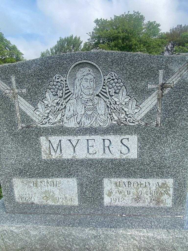 Jennie Myers's grave. Photo 3