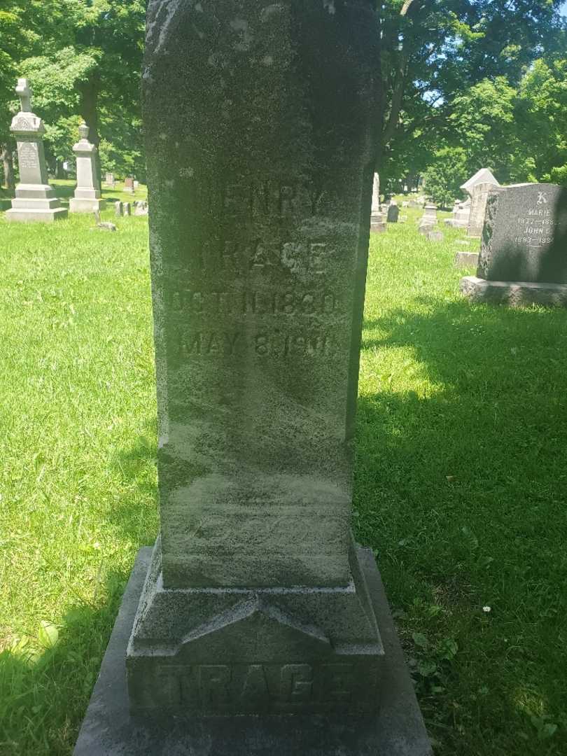 Henry Trage's grave. Photo 4