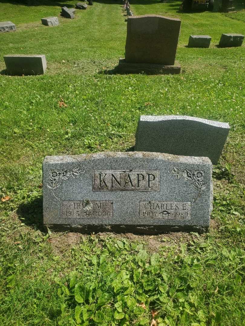 Charles E. Knapp's grave. Photo 2