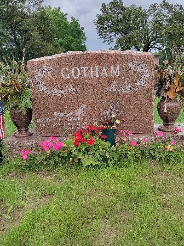 Edward A. Gotham's grave. Photo 3