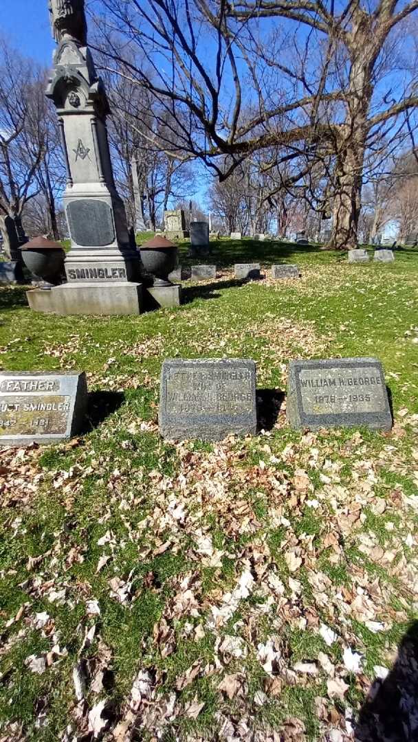 Nettie E. George Smingler's grave. Photo 1