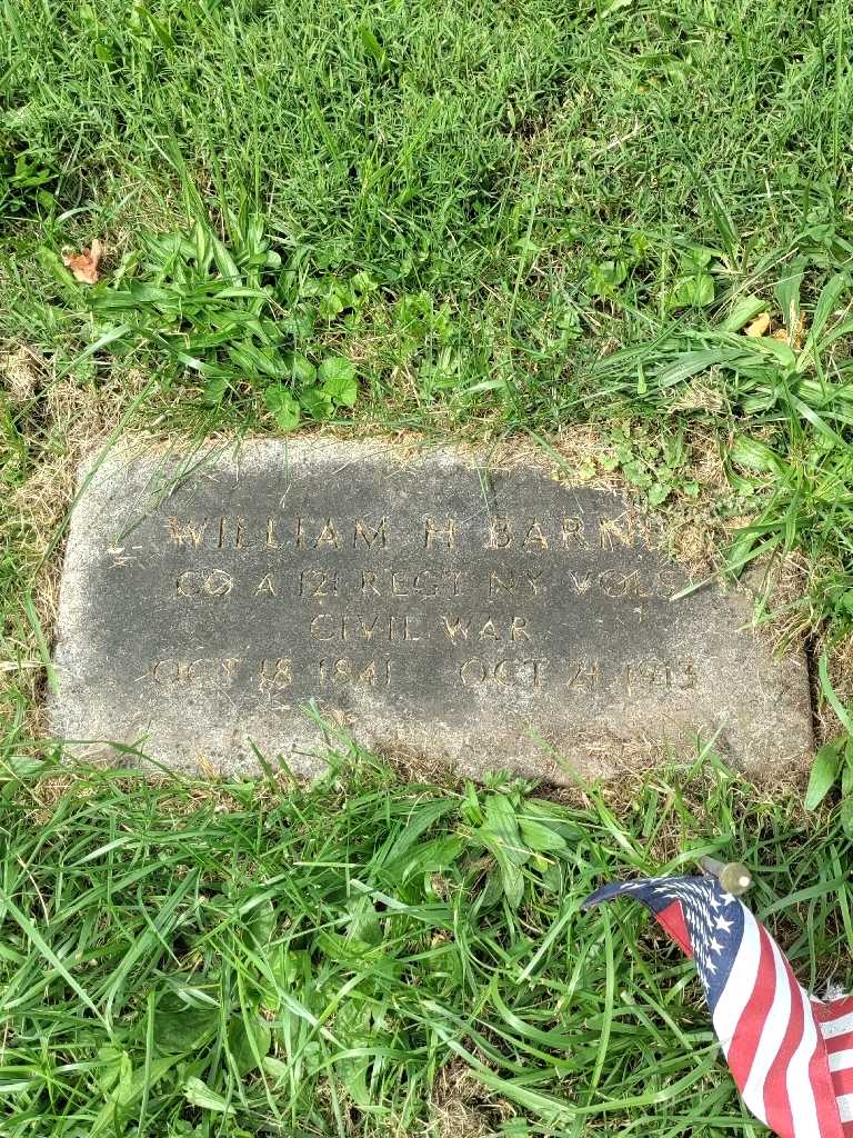 William H. Barnes's grave. Photo 2