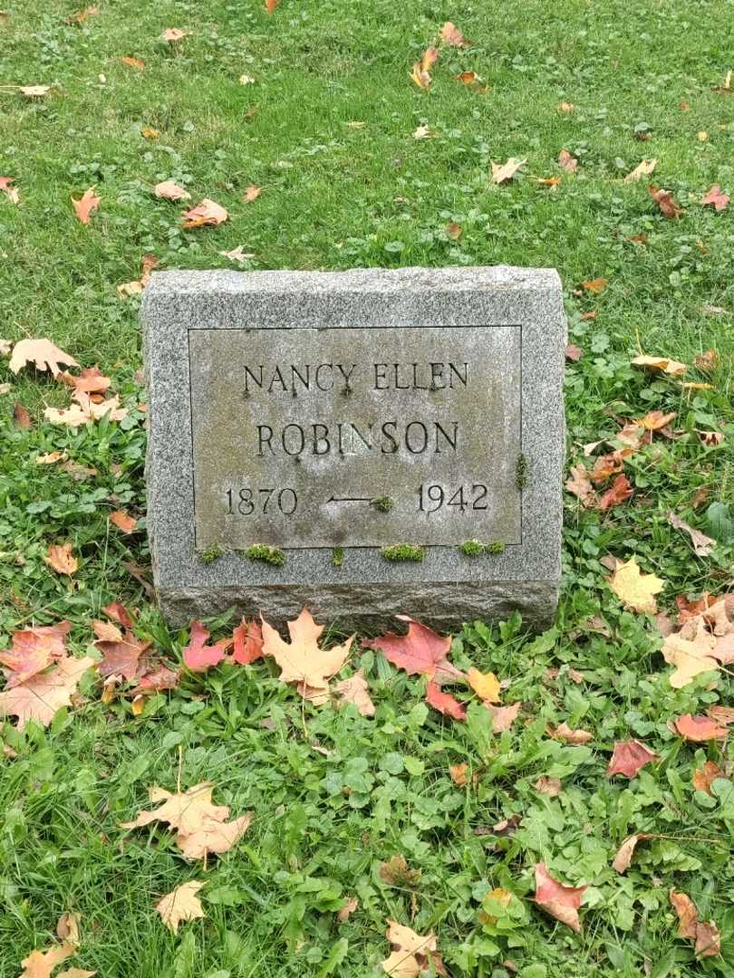 Nancy Ellen Robinson's grave. Photo 2