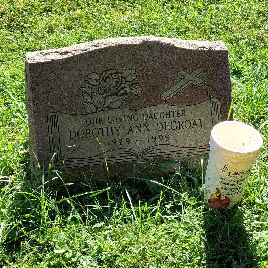 Dorothy Ann Degroat's grave. Photo 1
