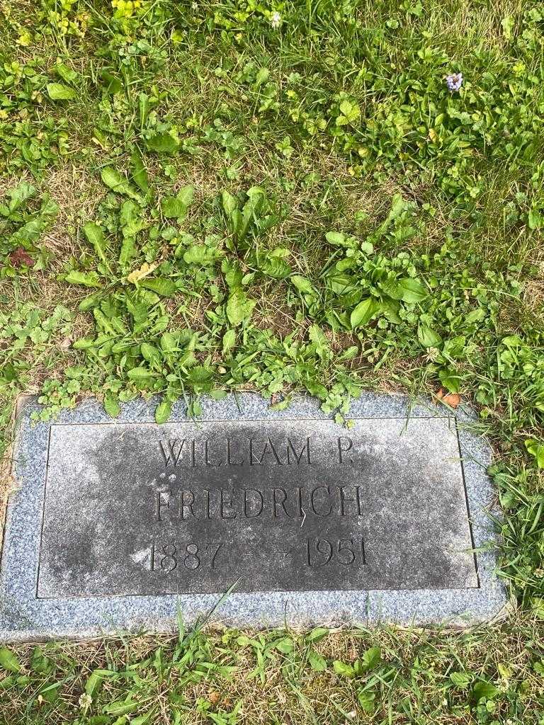 William P. Friedrich's grave. Photo 3