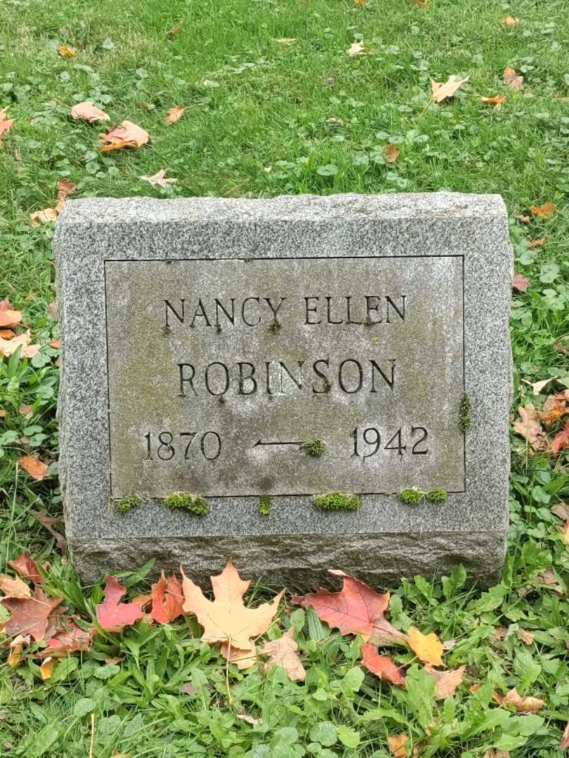 Nancy Ellen Robinson's grave. Photo 3