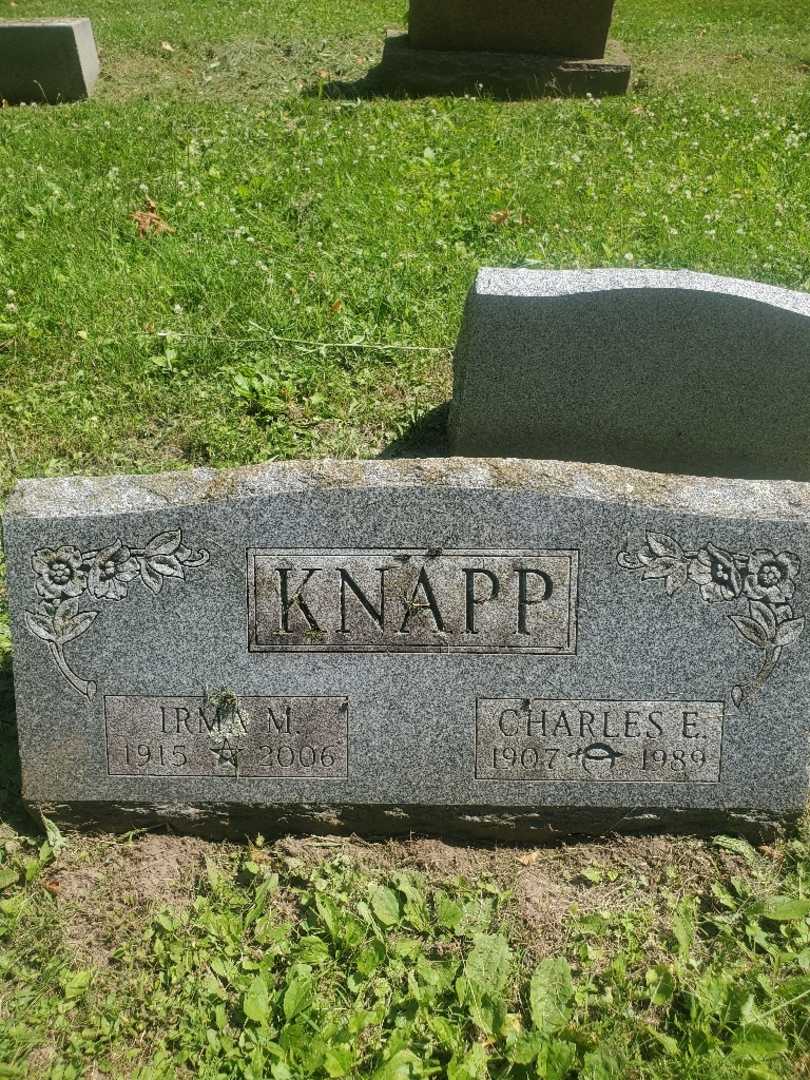 Charles E. Knapp's grave. Photo 3