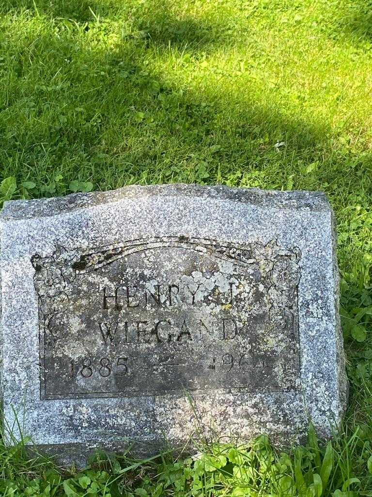 Henry J. Wiegand's grave. Photo 3