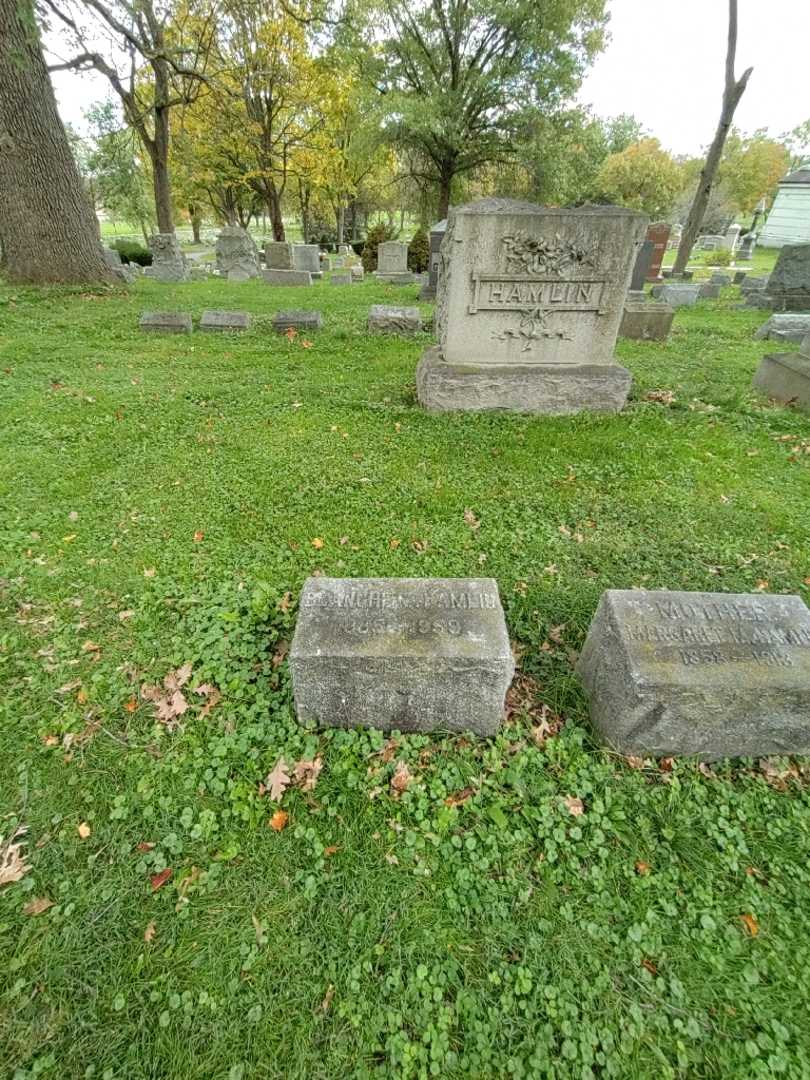 Blanche M. Hamlin's grave. Photo 1