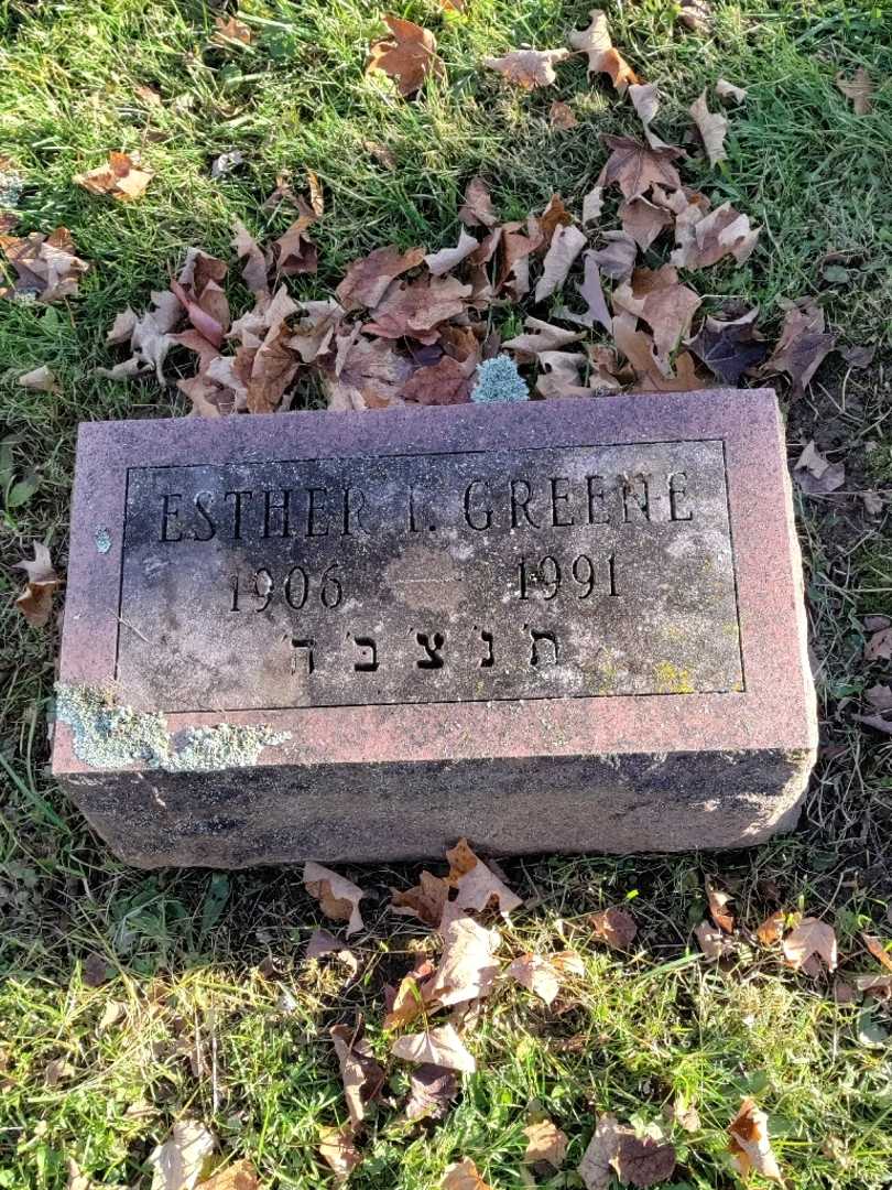 Esther L. Greene's grave. Photo 4