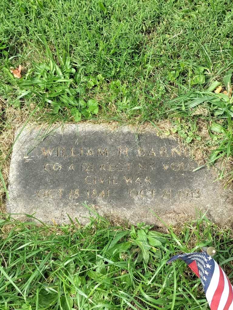 William H. Barnes's grave. Photo 3