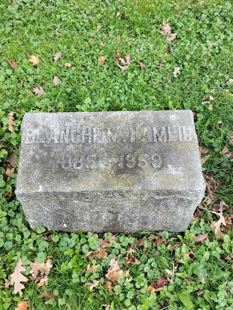 Blanche M. Hamlin's grave. Photo 2