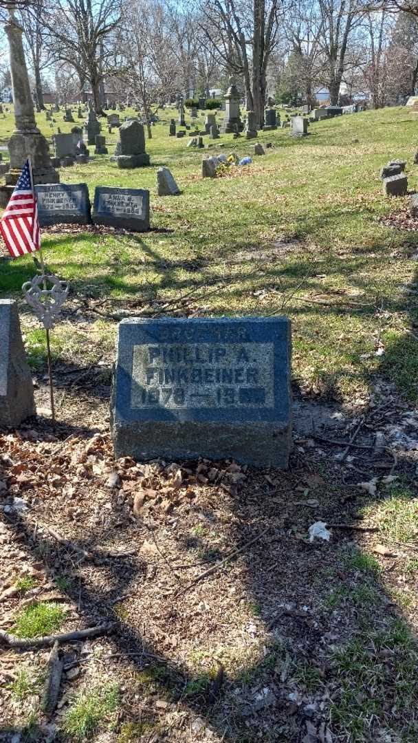 Phillip August Finkbeiner's grave. Photo 3