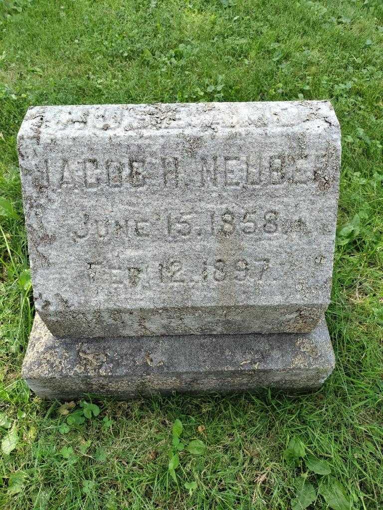 Jacob H. Neuber's grave. Photo 2