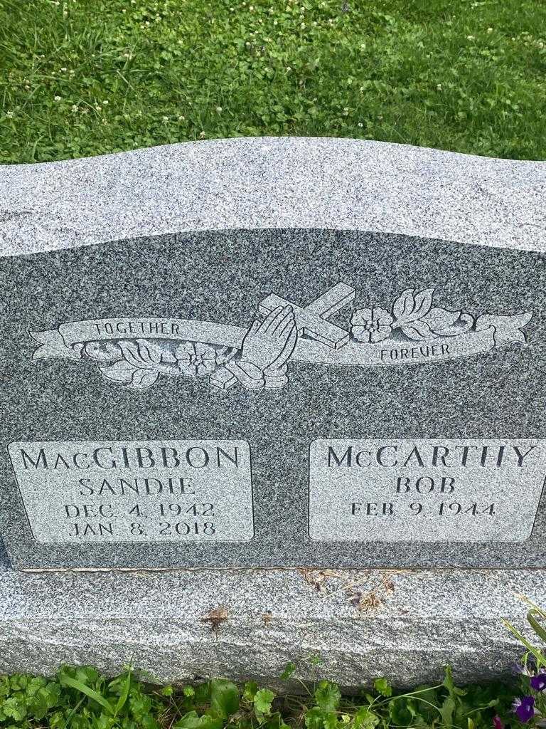 Sandie MacGibbon's grave. Photo 3