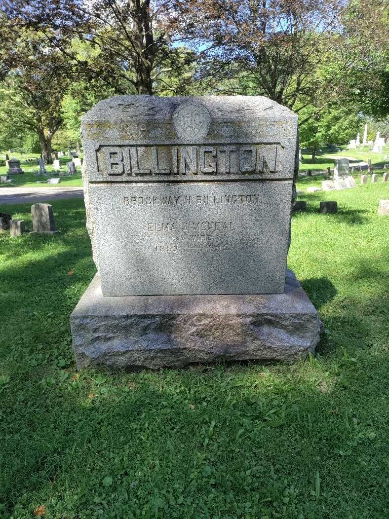 Elma J. McNeal Billington's grave. Photo 2