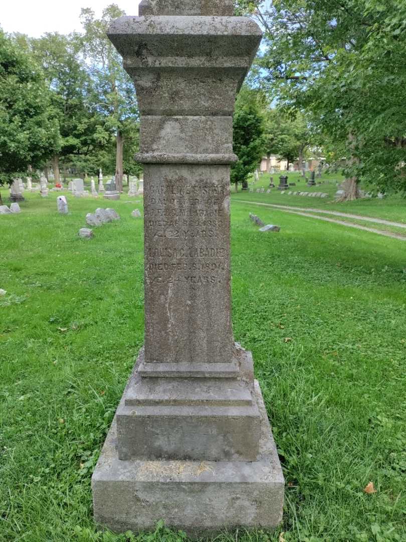 Caroline M. Fisher Labadie's grave. Photo 2