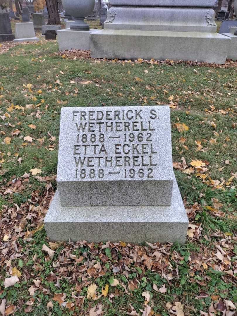 Etta Eckel Wetherell's grave. Photo 2