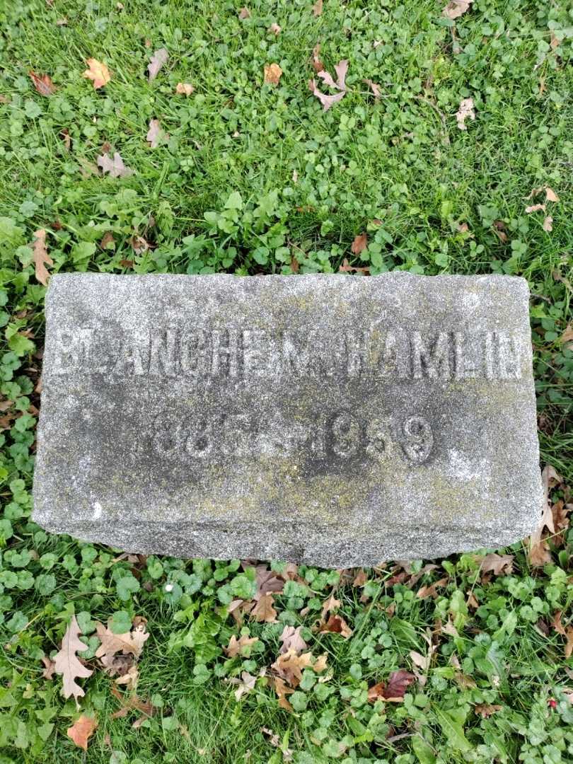 Blanche M. Hamlin's grave. Photo 3