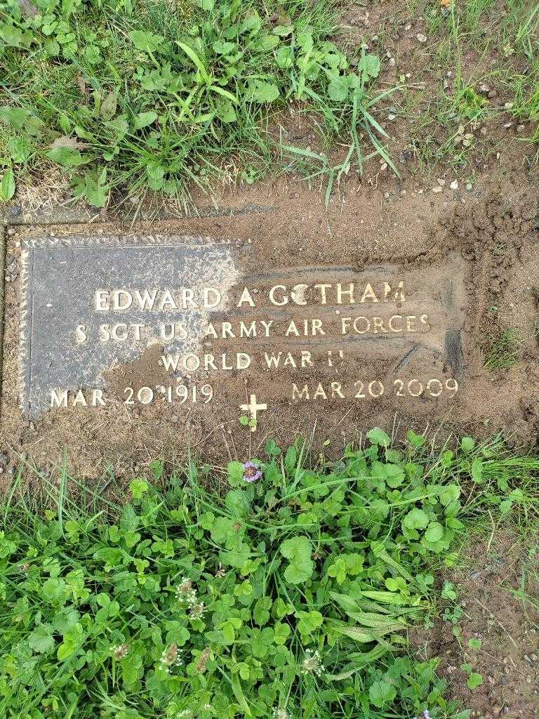 Edward A. Gotham's grave. Photo 4