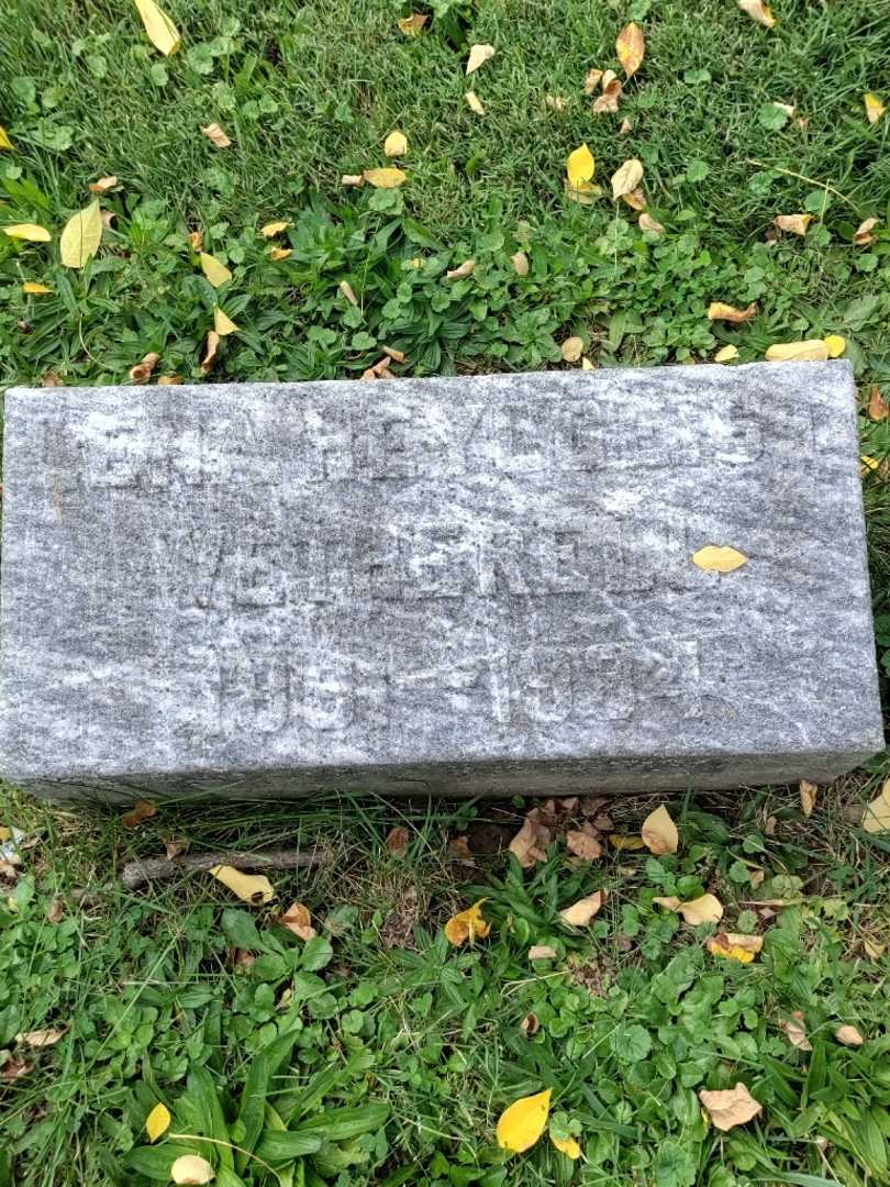 Lena Heylgeist Wetherell's grave. Photo 3