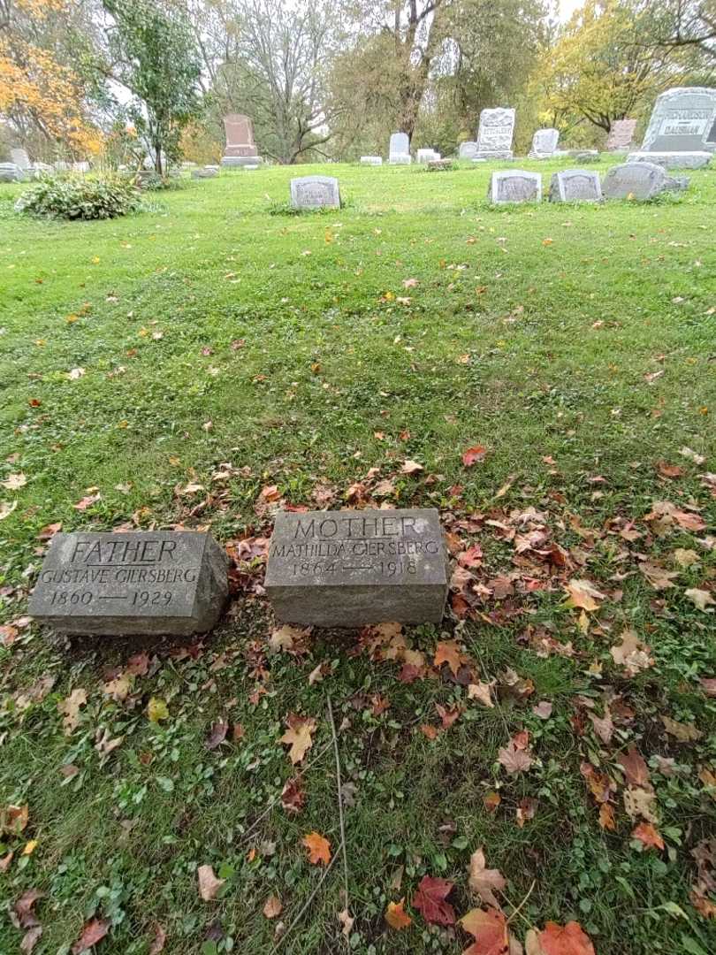 Mathilda Giersberg's grave. Photo 1