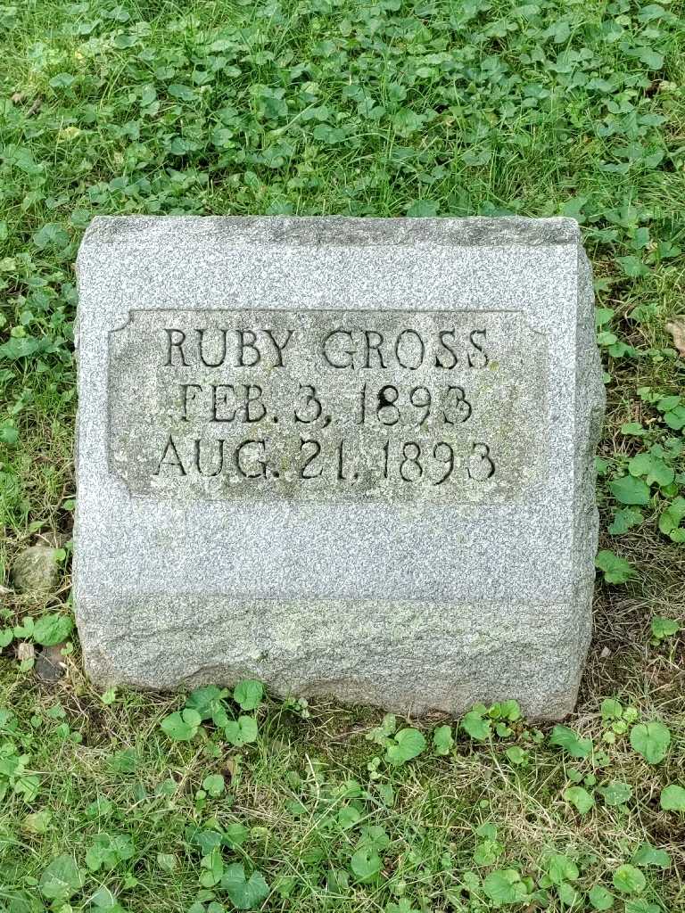 Ruby M. Gross's grave. Photo 3