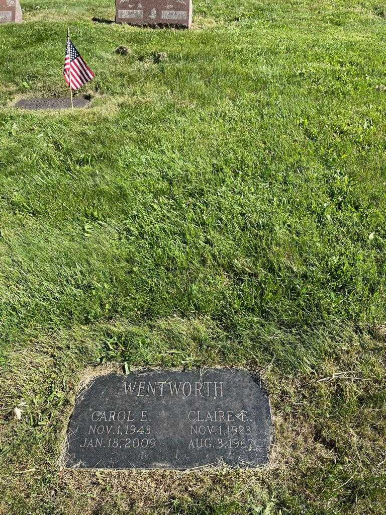 Carol E. Wentworth's grave. Photo 2