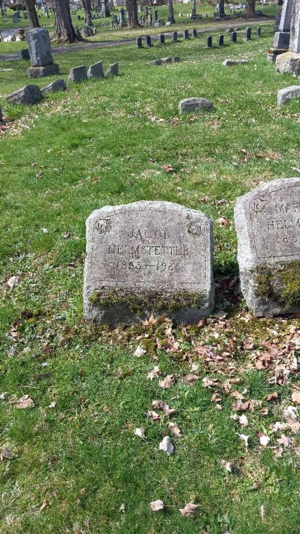 Jacob Helmstetter's grave. Photo 2